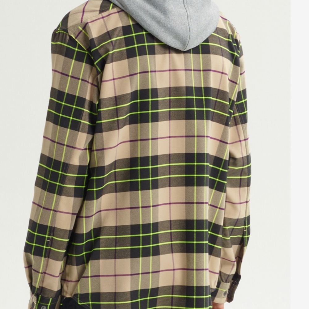 NWT Burton analog intergrated hooded flannel